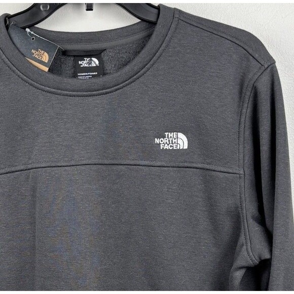 NWT The North Face Womens Everyday Crew Fleece Sweatshirt Large Heather Grey New - Picture 1 of 9